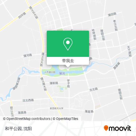 和平公园地图