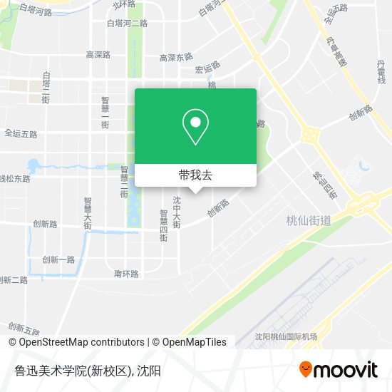 鲁迅美术学院(新校区)地图