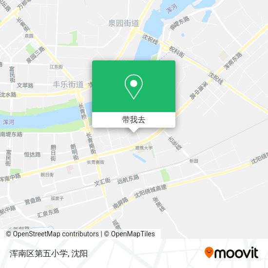 浑南区第五小学地图