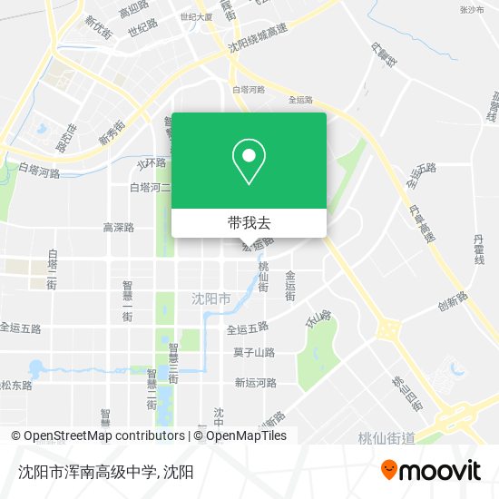 沈阳市浑南高级中学地图