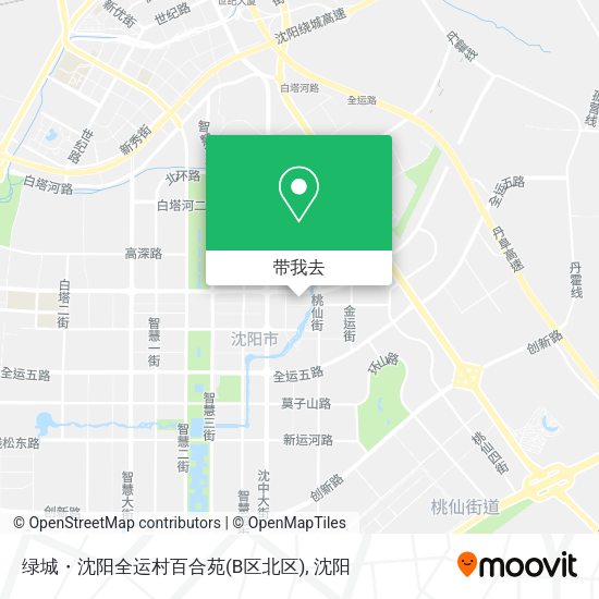 绿城・沈阳全运村百合苑(B区北区)地图