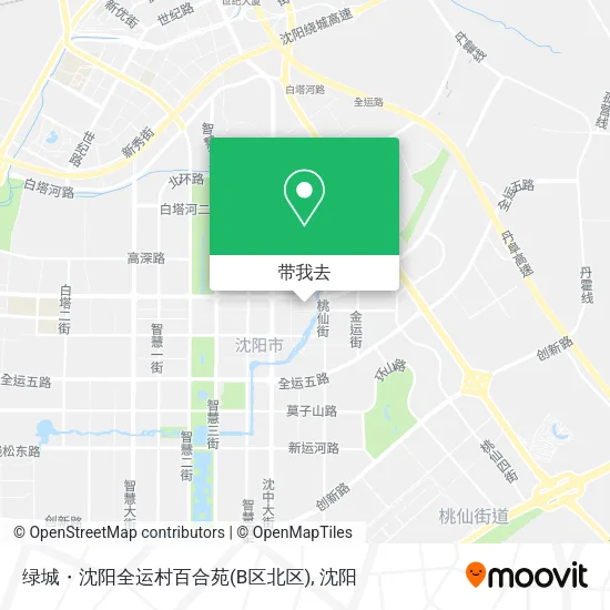 绿城・沈阳全运村百合苑(B区北区)地图