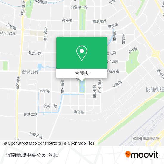 浑南新城中央公园地图