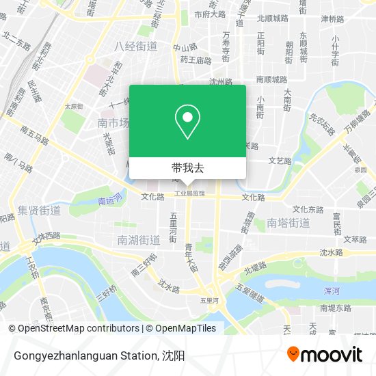 Gongyezhanlanguan Station地图