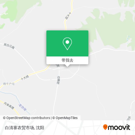 白清寨农贸市场地图