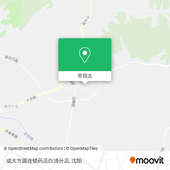 成大方圆连锁药店白清分店地图
