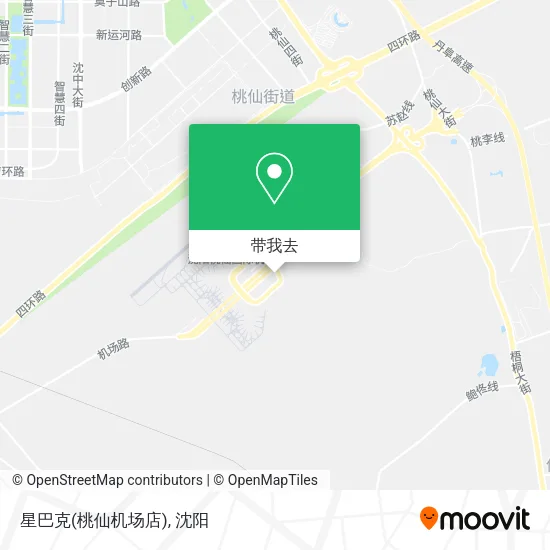星巴克(桃仙机场店)地图
