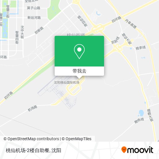 桃仙机场-2楼自助餐地图