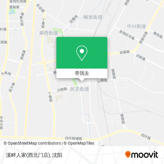 溪畔人家(西北门店)地图