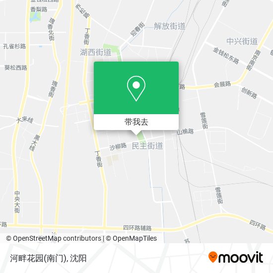 河畔花园(南门)地图