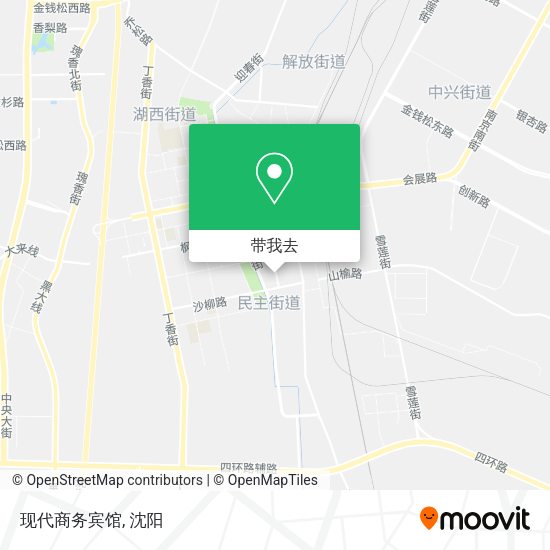现代商务宾馆地图