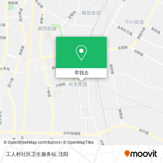 工人村社区卫生服务站地图