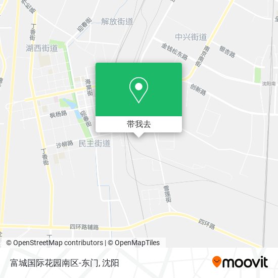 富城国际花园南区-东门地图