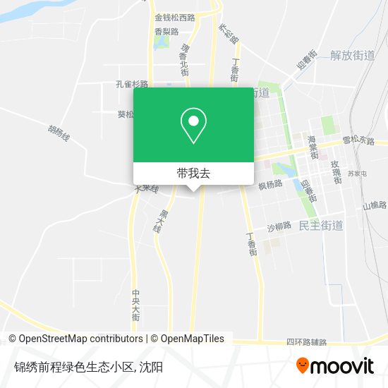 锦绣前程绿色生态小区地图