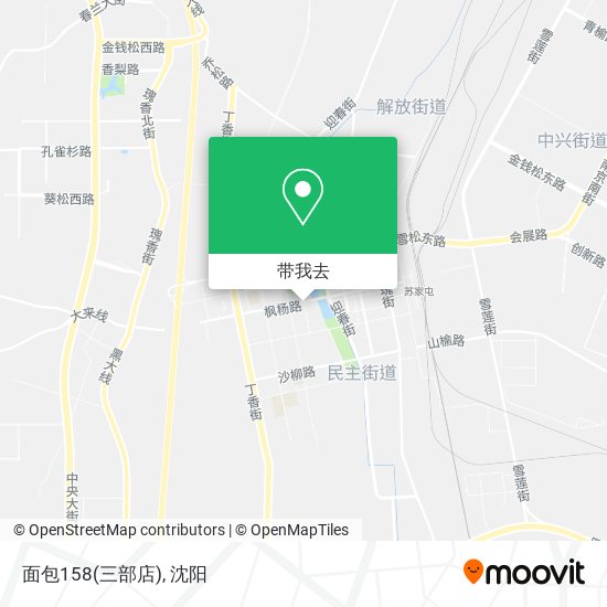 面包158(三部店)地图