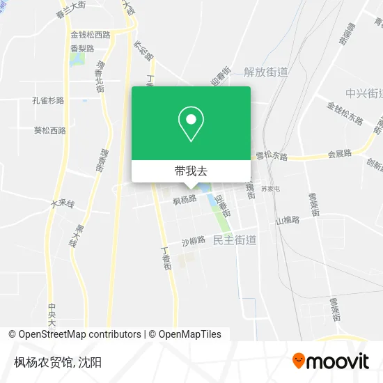枫杨农贸馆地图