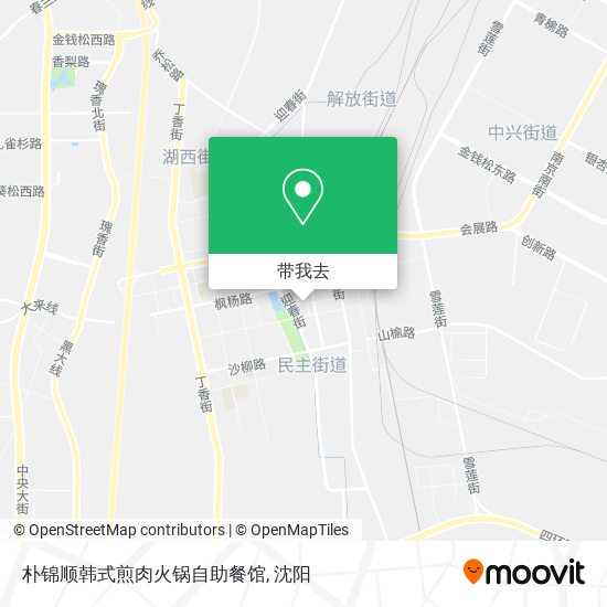 朴锦顺韩式煎肉火锅自助餐馆地图