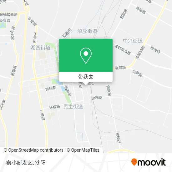鑫小娇发艺地图