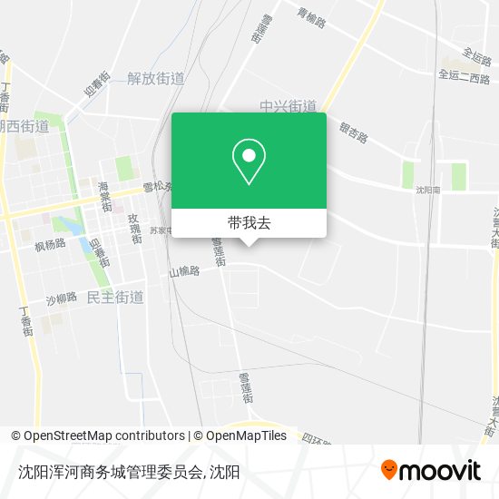 沈阳浑河商务城管理委员会地图