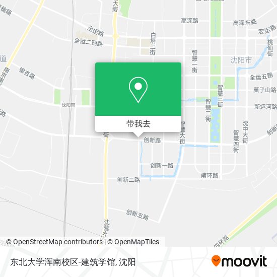 东北大学浑南校区-建筑学馆地图