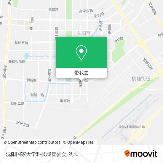 沈阳国家大学科技城管委会地图