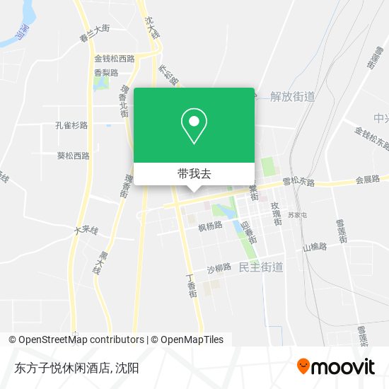 东方子悦休闲酒店地图