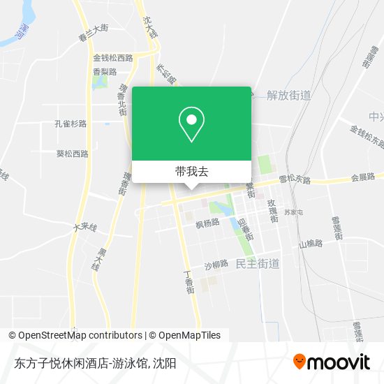 东方子悦休闲酒店-游泳馆地图