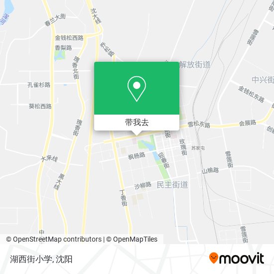 湖西街小学地图
