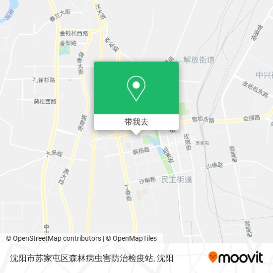 沈阳市苏家屯区森林病虫害防治检疫站地图