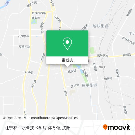 辽宁林业职业技术学院-体育馆地图
