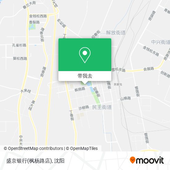 盛京银行(枫杨路店)地图