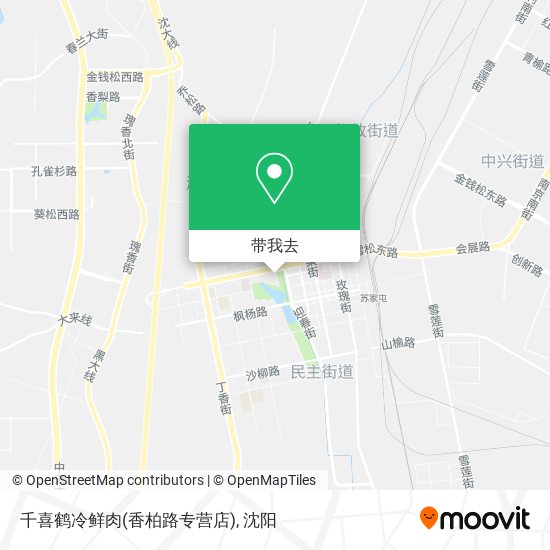 千喜鹤冷鲜肉(香柏路专营店)地图