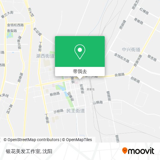 银花美发工作室地图
