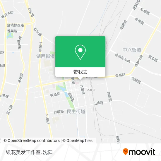 银花美发工作室地图