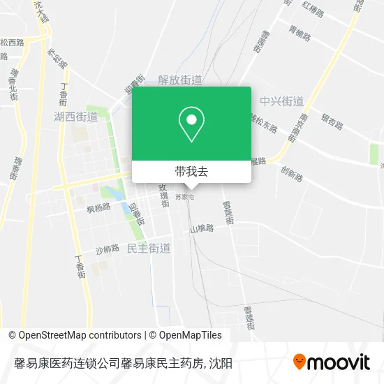 馨易康医药连锁公司馨易康民主药房地图