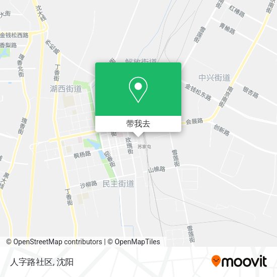 人字路社区地图