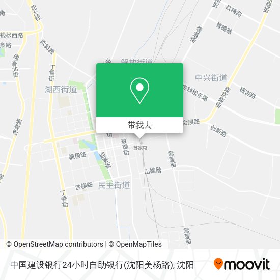 中国建设银行24小时自助银行(沈阳美杨路)地图