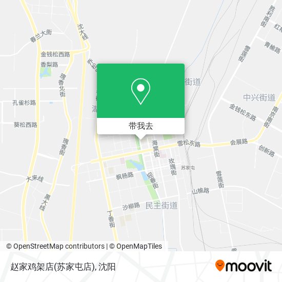 赵家鸡架店(苏家屯店)地图