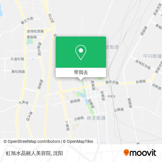 虹旭水晶丽人美容院地图