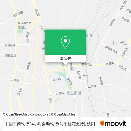 中国工商银行24小时自助银行(沈阳桂花支行)地图