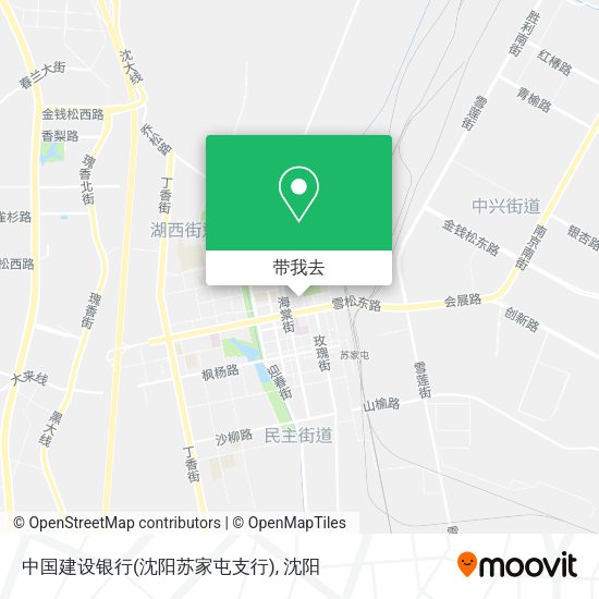 中国建设银行(沈阳苏家屯支行)地图