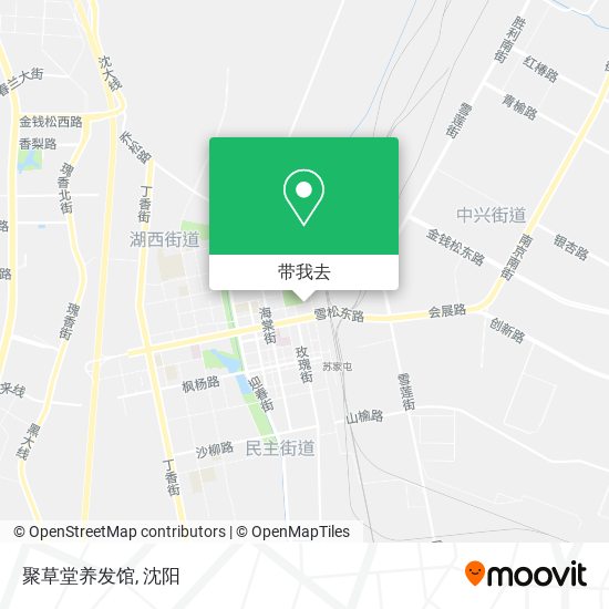 聚草堂养发馆地图
