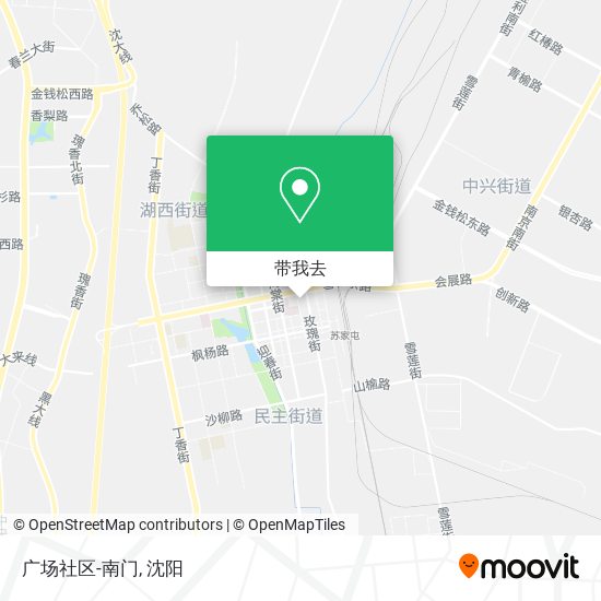 广场社区-南门地图