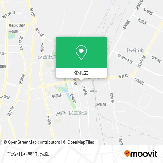 广场社区-南门地图