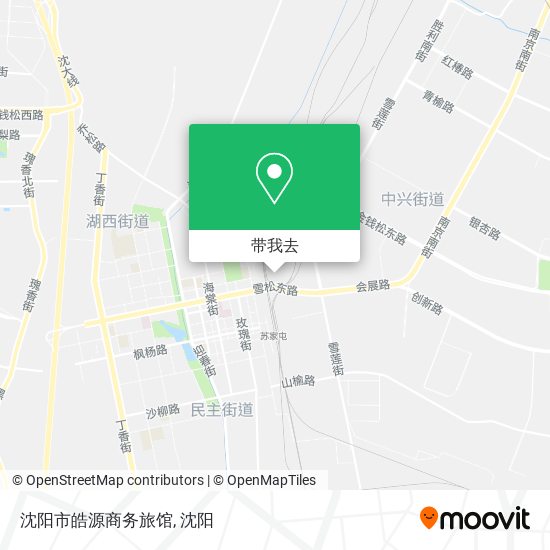 沈阳市皓源商务旅馆地图