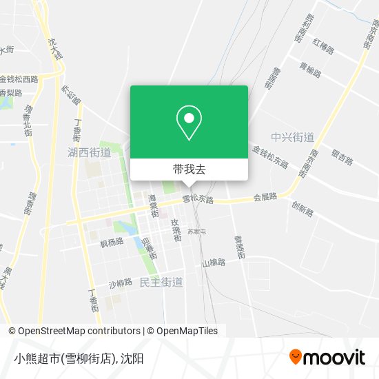 小熊超市(雪柳街店)地图