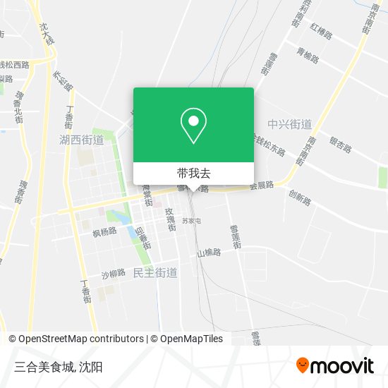 三合美食城地图