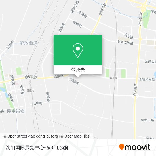 沈阳国际展览中心-东3门地图