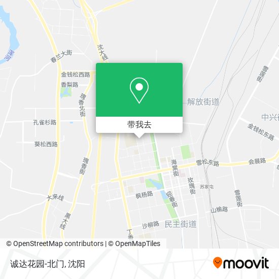 诚达花园-北门地图