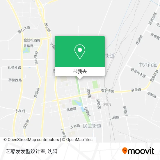 艺酷发发型设计室地图